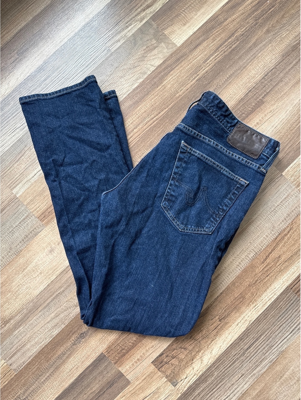 AG Adriano Goldschmied The Everett Slim Straight Jeans Men’s 34x32 Dark Wash